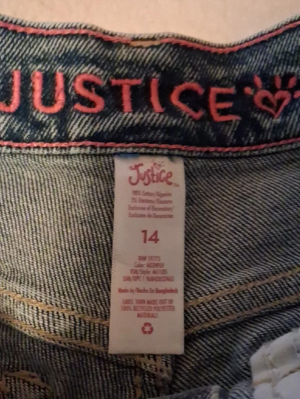 Justice casual distressed
